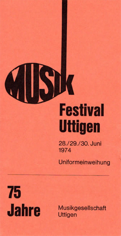 1974.06.28 Flyer Musikfestival Uttigen