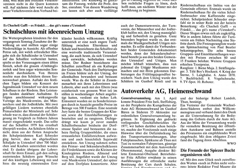 Thuner Tagblatt, Band 102, Nummer 77, 4. April 1978