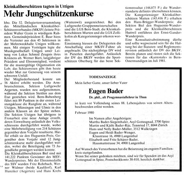 Thuner Tagblatt, Band 104, Nummer 44, 22. Februar 1980