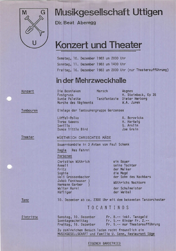 1983.12.10 Programm Konzert und Theater