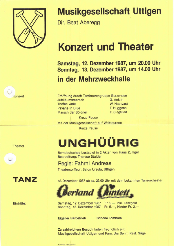 1987.12.12 Programm Konzert und Theater