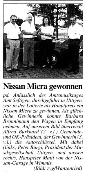 Thuner Tagblatt, Band 117, Nummer 156, 8. Juli 1993