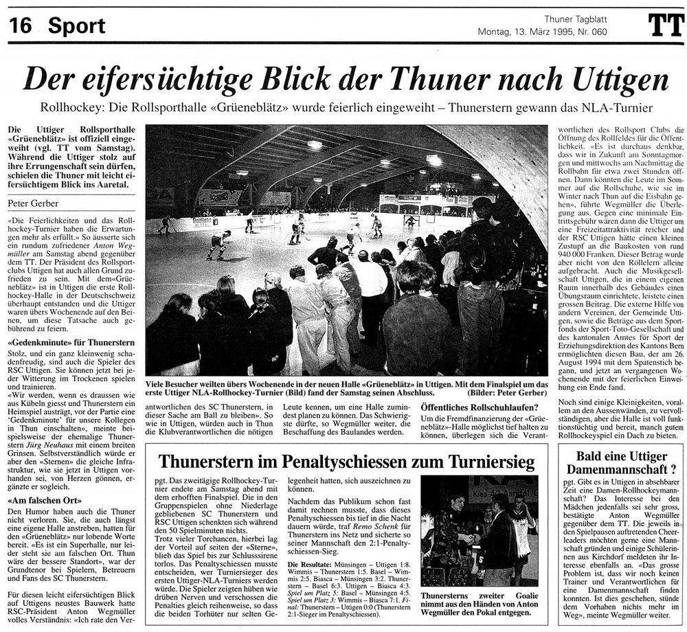 Thuner Tagblatt, Band 119, Nummer 60, 13. März 1995