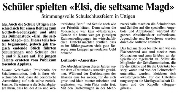 Thuner Tagblatt, Band 121, Nummer 156, 8. Juli 1997