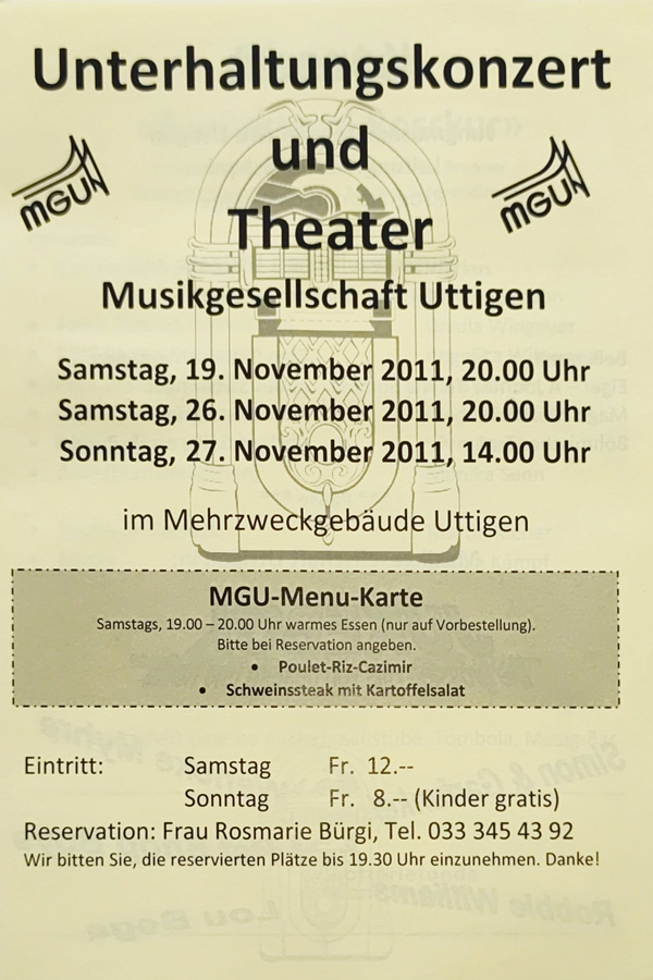 2011.11.19 Flyer Unterhaltungskonzert