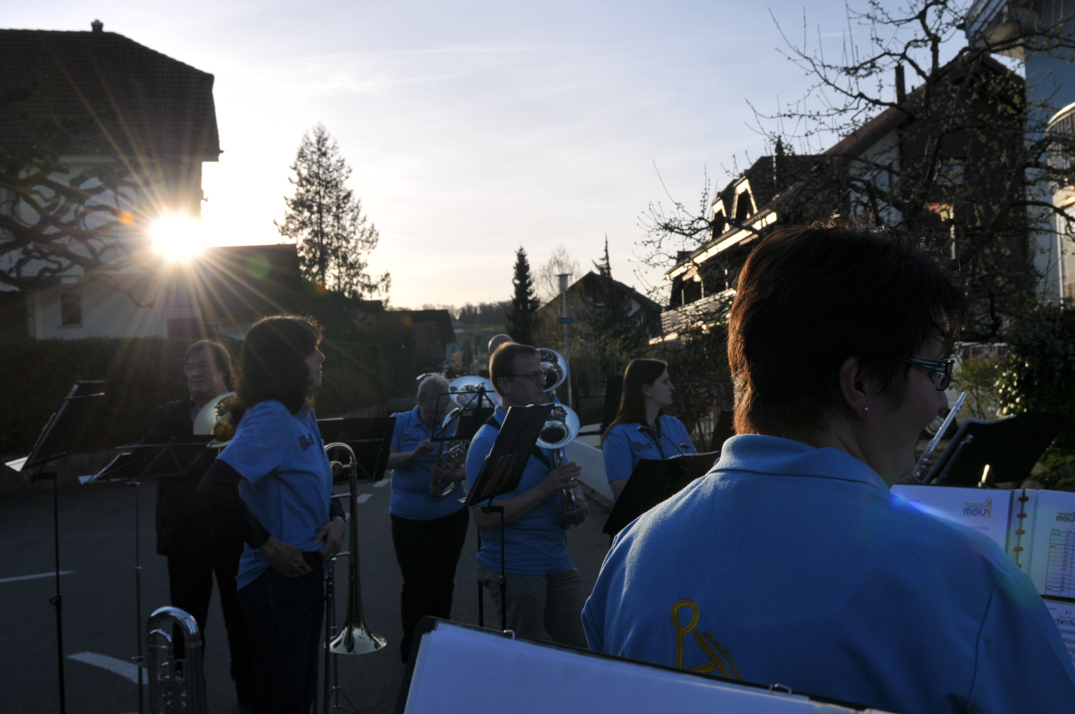 Die MGU im Gegenlicht der Abendsonne.