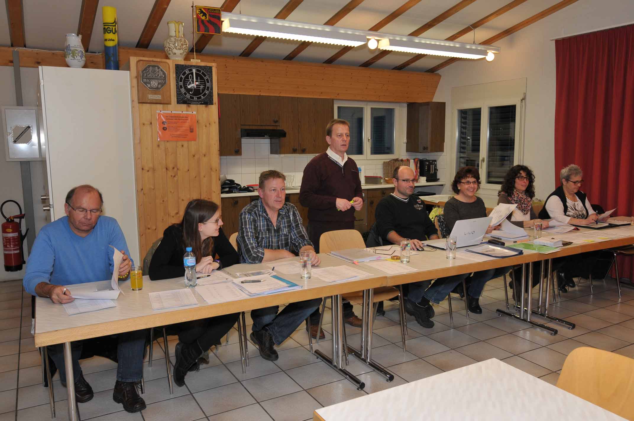 Vorstand am Vorstandstisch