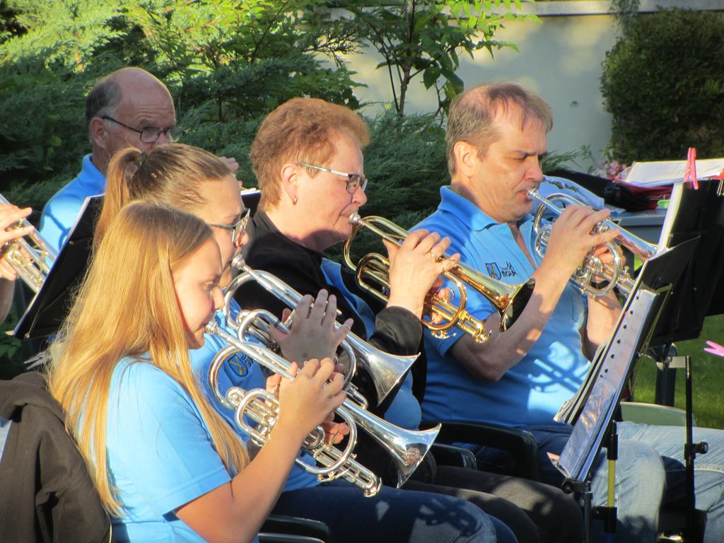 Das spielende Cornet-Register.